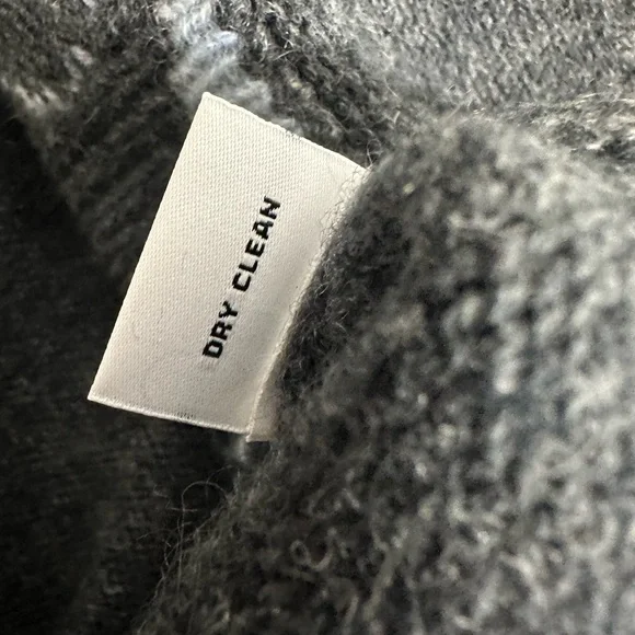 The Cashmere Project SzM Stars Print Crew Neck Pullover Sweater Charcoal Women - Picture 6 of 8